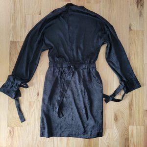 Black hnm satin dress